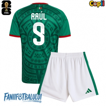 Mexic Raul Jimenez #9 Echipament de Fotbal Replică Mondial 2026 Copii Acasa (+ Șorturi)